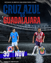 CRUZ AZUL VS GUADALAJARA 30- NOVIEMBRE 2025