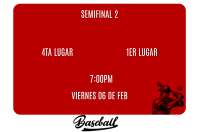 SERIE DEL CARIBE- SEMIFINAL 2- POR DEFINIR- 06 DE FEBRERO