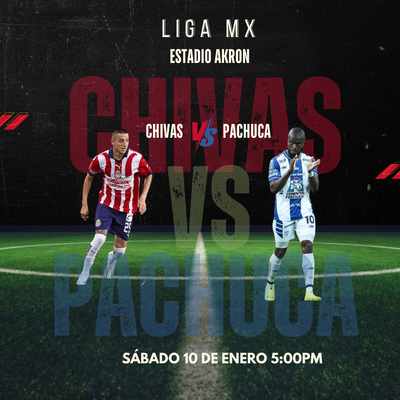 CHIVAS VS PACHUCA- ESTADIO AKRON 10 DE ENERO