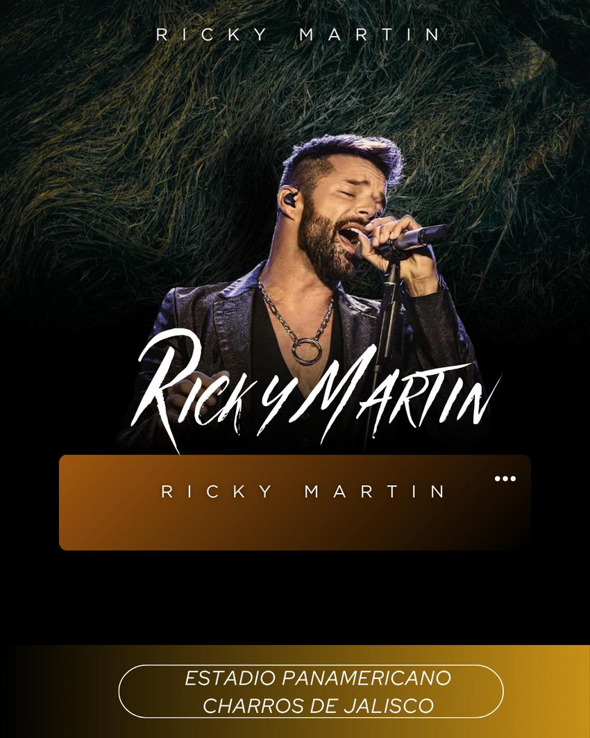 RICKY MARTIN- ESTADIO PANAMERICANO CHARROS DE JALISCO 18 DE MARZO 2026