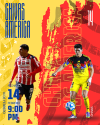 CHIVAS VS AMERICA- ESTADIO AKRON 14 DE FEBRERO 2026