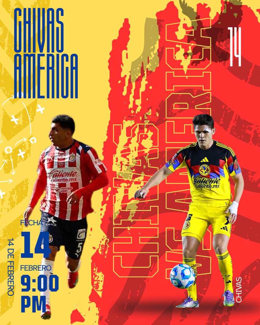 CHIVAS VS AMERICA- ESTADIO AKRON 14 DE FEBRERO 2026
