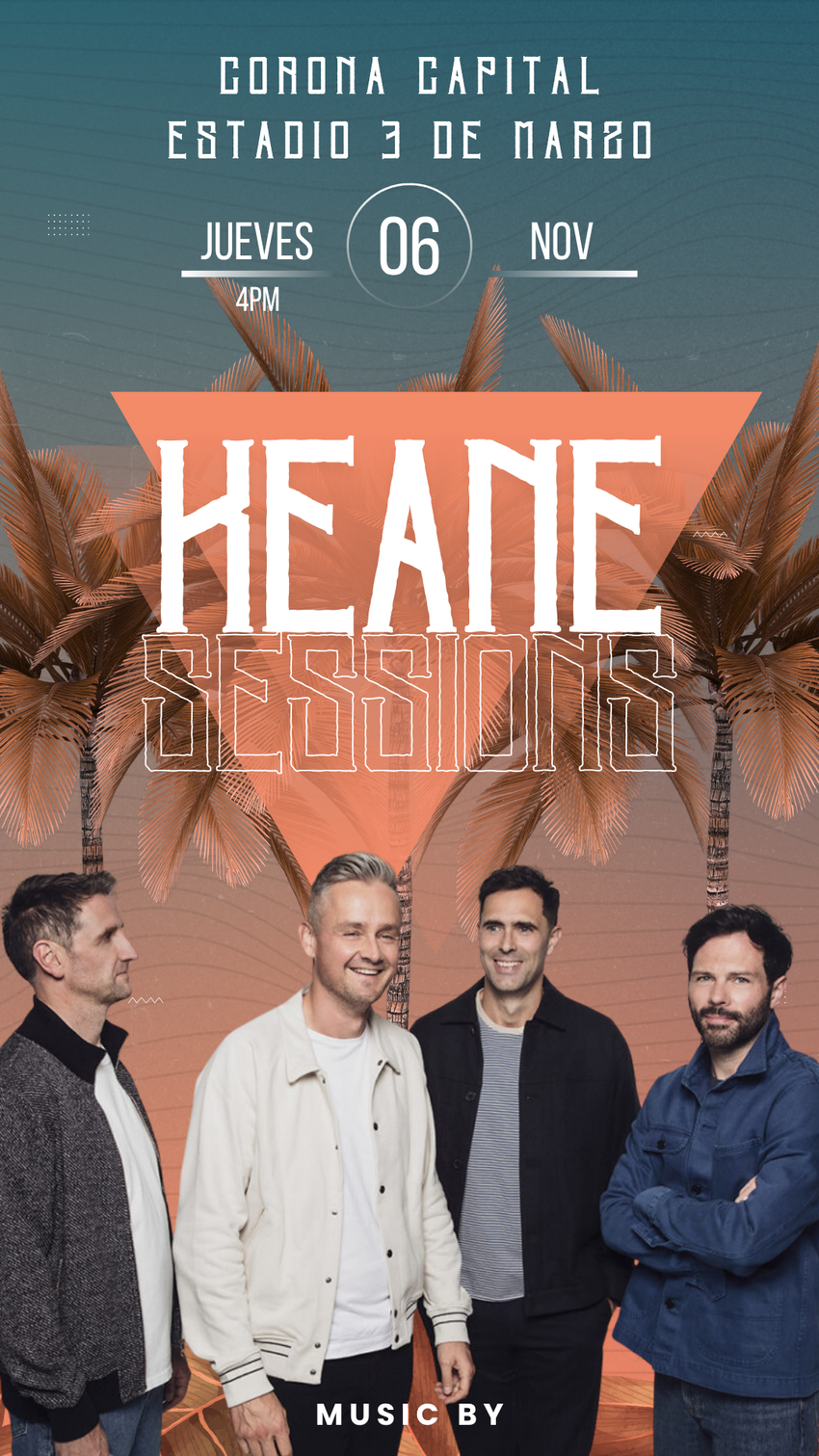 CORONA CAPITAL MUSIC BY KEANE, PHOENIX AND THE KOOKS